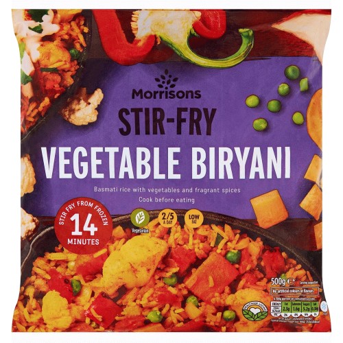 Morrisons Stir Fry Biryani Vegetables With Rice (500g) - Compare Prices