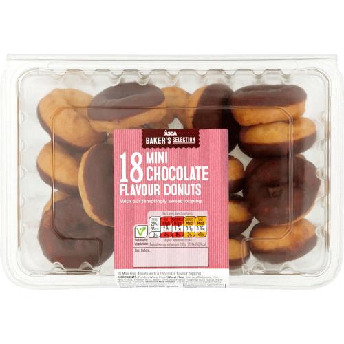 18 Mini Chocolate Donuts