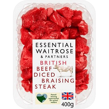 Essential British Beef Diced Braising Steak