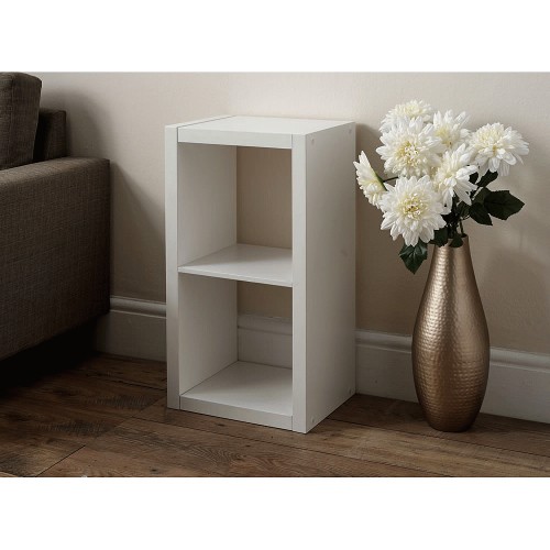 Wilko Oslo White 2 Cube Storage Shelving Unit Compare Prices & Where