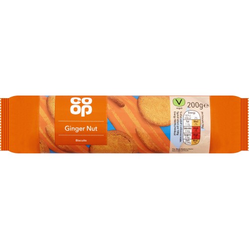 Coop Ginger Nut Biscuits (200g) Compare Prices & Where To Buy