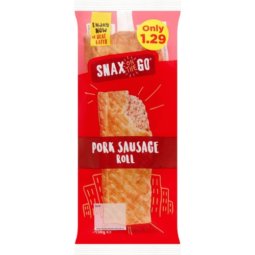 Snax on the Go Pork Sausage Roll (130g) - Compare Prices & Where To Buy