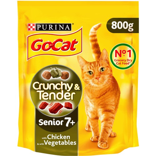 GoCat Crunchy & Tender Senior with a Tasty Chicken & Turkey Mix with