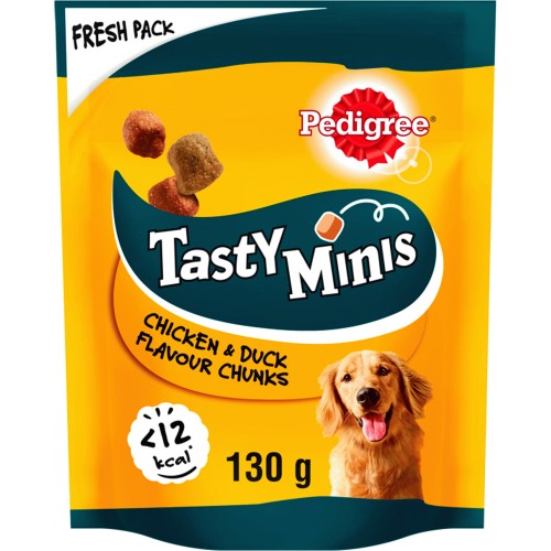 Tasty Minis Adult Dog Treats Chicken & Duck Chewy Cubes