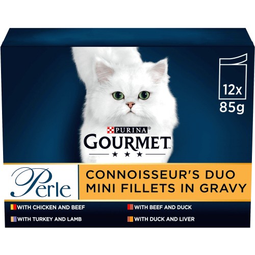 Perle Connoisseurs Duo Cat Food Meat