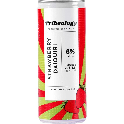 Tribeology Premium Cocktails Strawberry Daiquiri (250ml) Compare